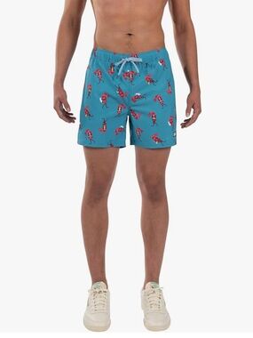 Saxx Oh Buoy 2N1 Shrimp Cocktail XL Swim Trunks with 5” Inseam